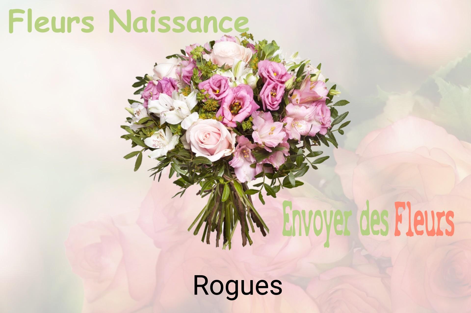 Bouquet de fleurs de naissance livré à Rogues